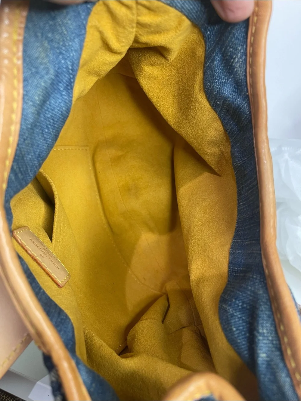 Louis Vuitton Blue Denim Monogram Pleaty